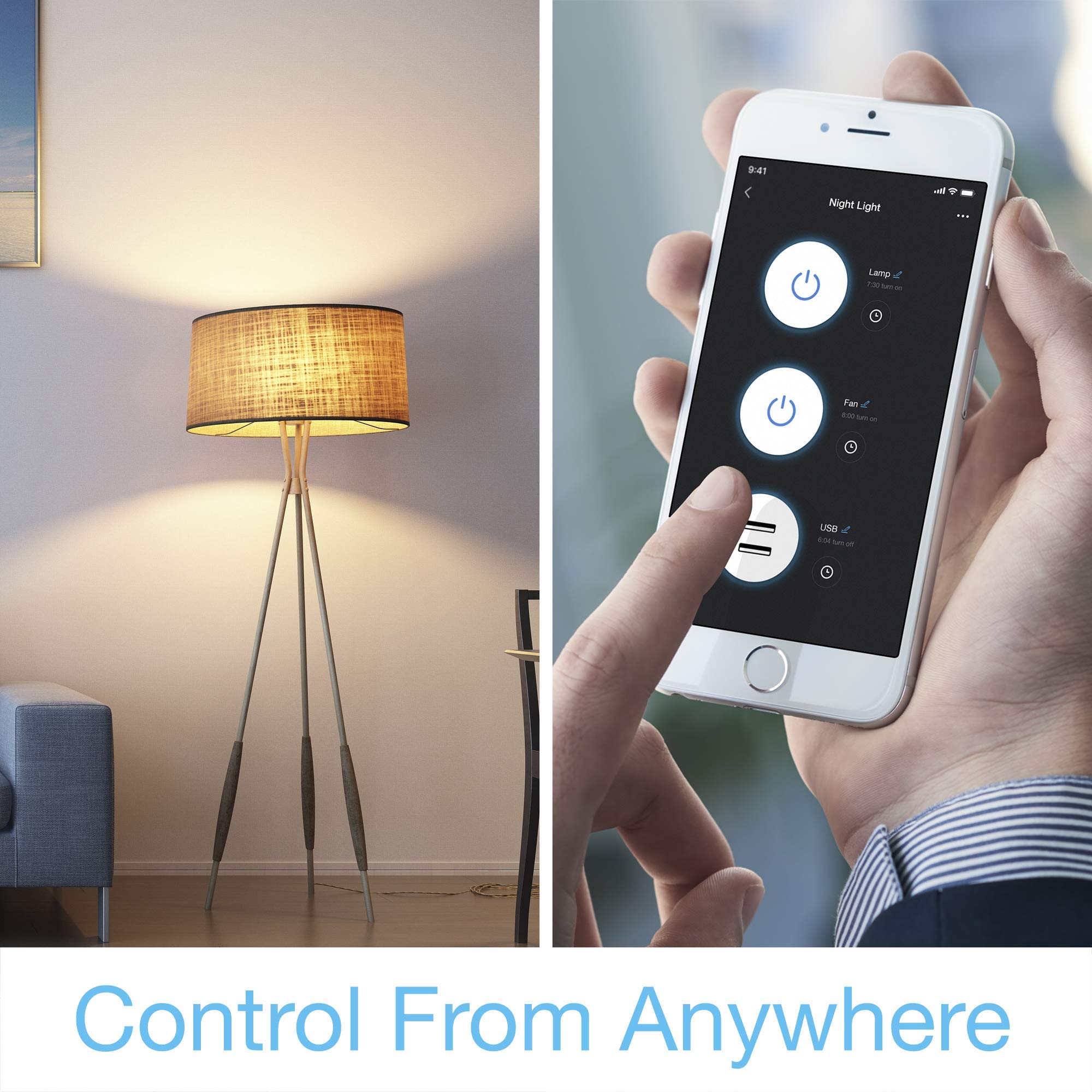 Geeni 2-Port USB Speed Charger Wall Outlet: Dual USB & Power Outlets, Smart Charging Solution - Image 3