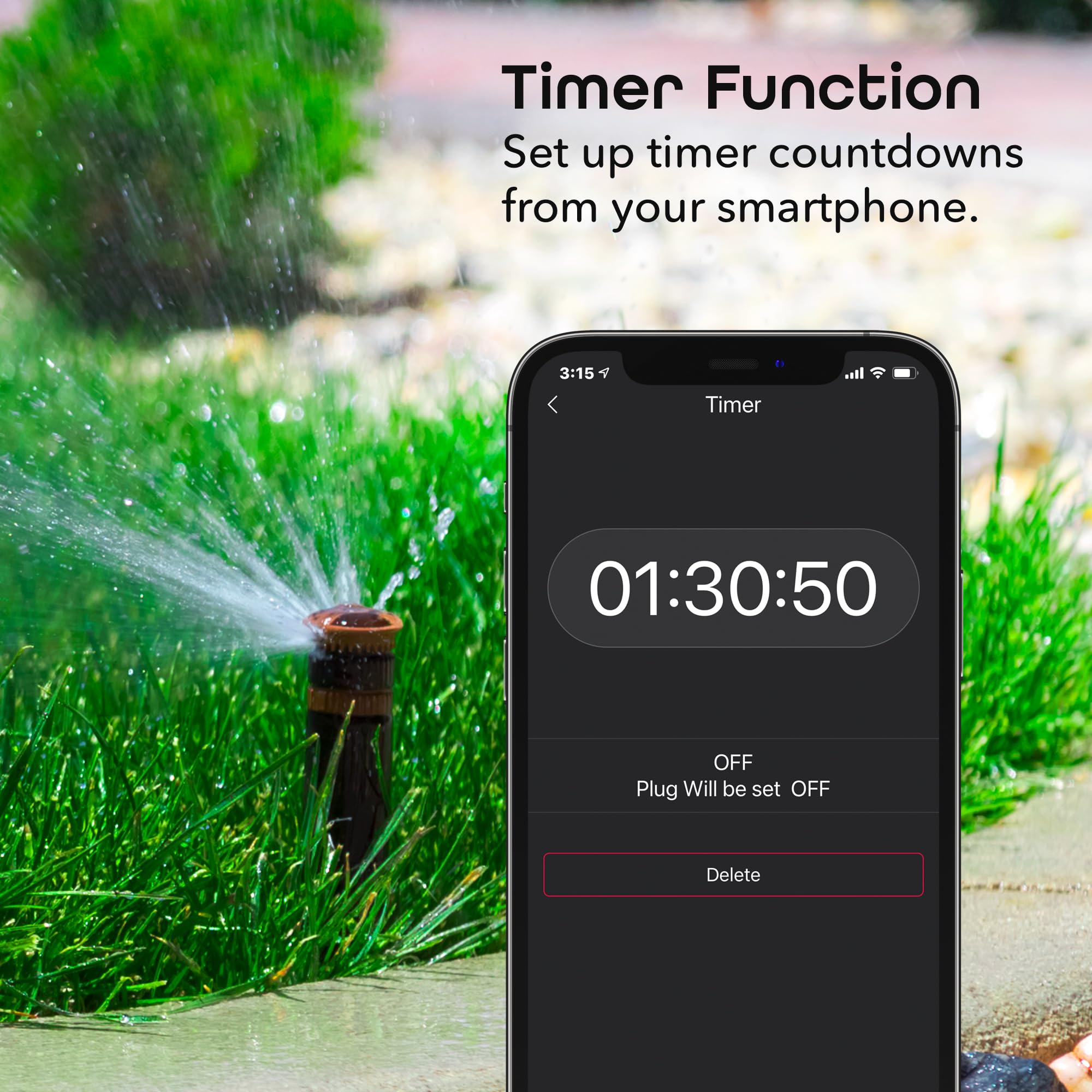 Geeni Indoor/Outdoor Smart Plug Weatherproof, 1 Socket Wireless Remote Control and Timer –Works with Alexa, Google Assistant, Requires 2.4 GHz WiFi, Black - Image 6