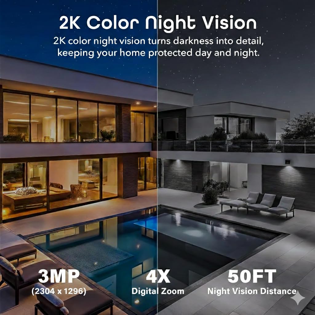 Geeni Insight 3MP Smart PTZ Solar Security Camera – Auto-Follow Motion Tracking, 2K HD Wire-Free Outdoor WiFi Camera with 3W External Solar Panel, 5200mAh Battery, & Two-Way Audio - Image 5