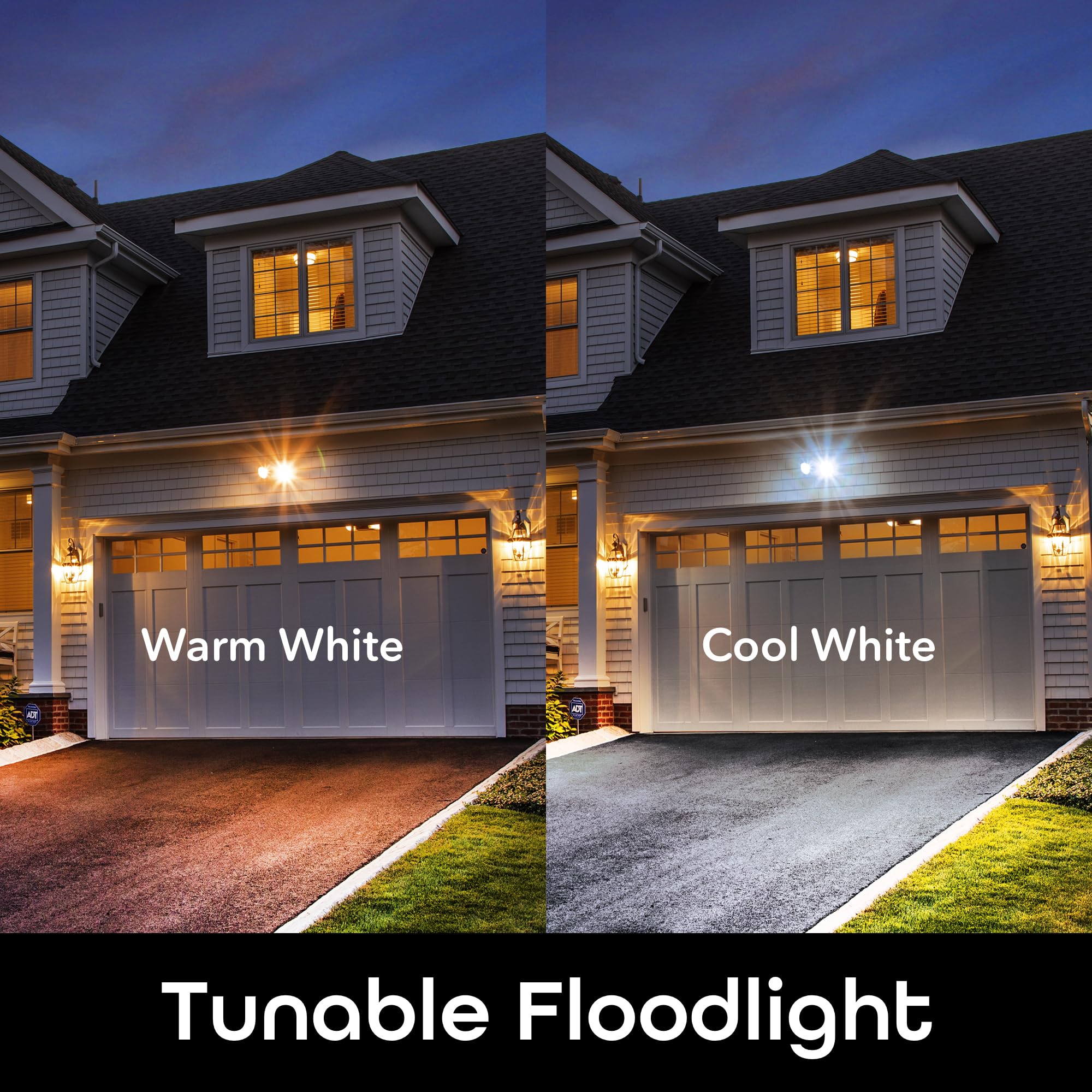 Geeni LUX Smart Floodlight, White – Outdoor 2700K-6500K Dimmable LED Bulb, E26, PAR38, 11W, 1000 Lumens – No Hub Needed - Compatible with Alexa, Google Home, Requires 2.4 GHz WiFi, 2 Pack - Image 3