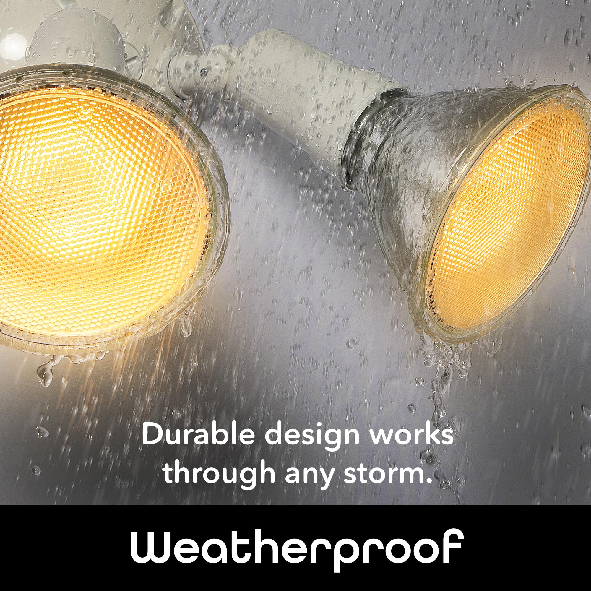 Geeni LUX Smart Floodlight, White – Outdoor 2700K-6500K Dimmable LED Bulb, E26, PAR38, 11W, 1000 Lumens – No Hub Needed - Compatible with Alexa, Google Home, Requires 2.4 GHz WiFi, 2 Pack - Image 5