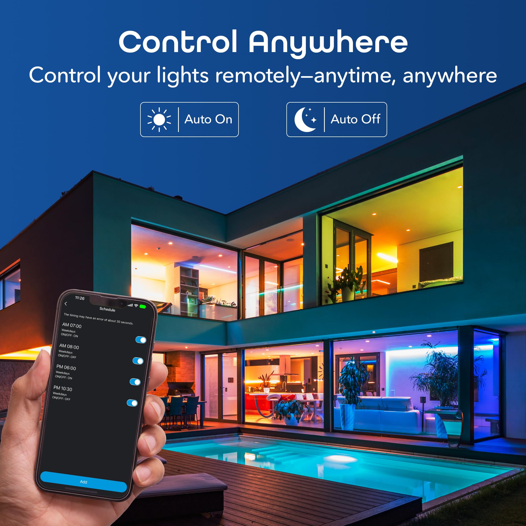 Geeni Prisma Smart Light Bulbs 1-Pack, Color Changing RGBW LED, A19, 800 Lumens, 60W Equivalent, Dimmable, 2700K, Works with Alexa & Google Home - Image 5