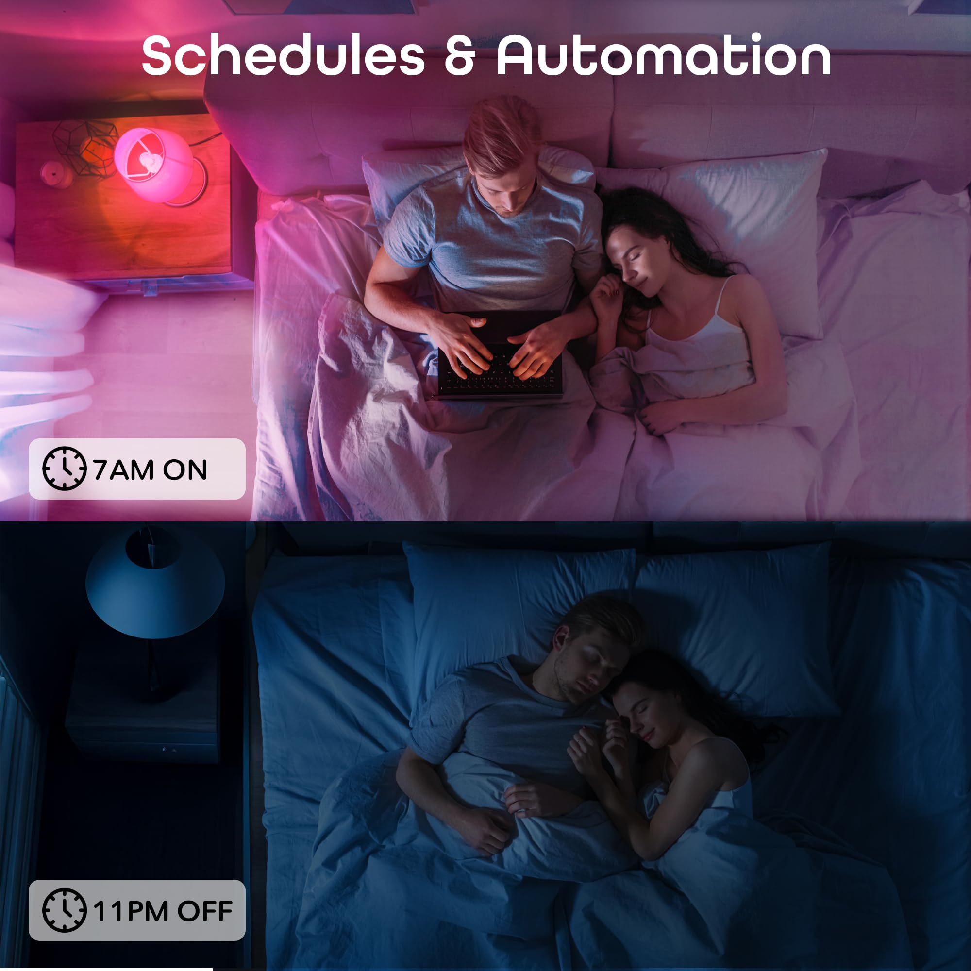 Geeni Prisma Smart Light Bulbs 1-Pack, Color Changing RGBW LED, A19, 800 Lumens, 60W Equivalent, Dimmable, 2700K, Works with Alexa & Google Home - Image 6