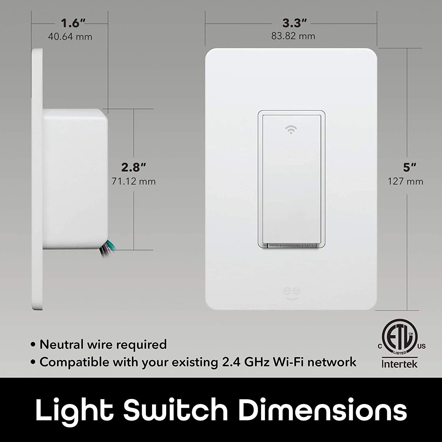 Geeni Smart 3-Way Switch Kit, White, 2-Pack – No Hub Required – Requires Neutral Wire – Smart Light Switch Compatible with Alexa, Google Assistant & Microsoft Cortana, Requires 2.4 GHz Wi-Fi - Image 6