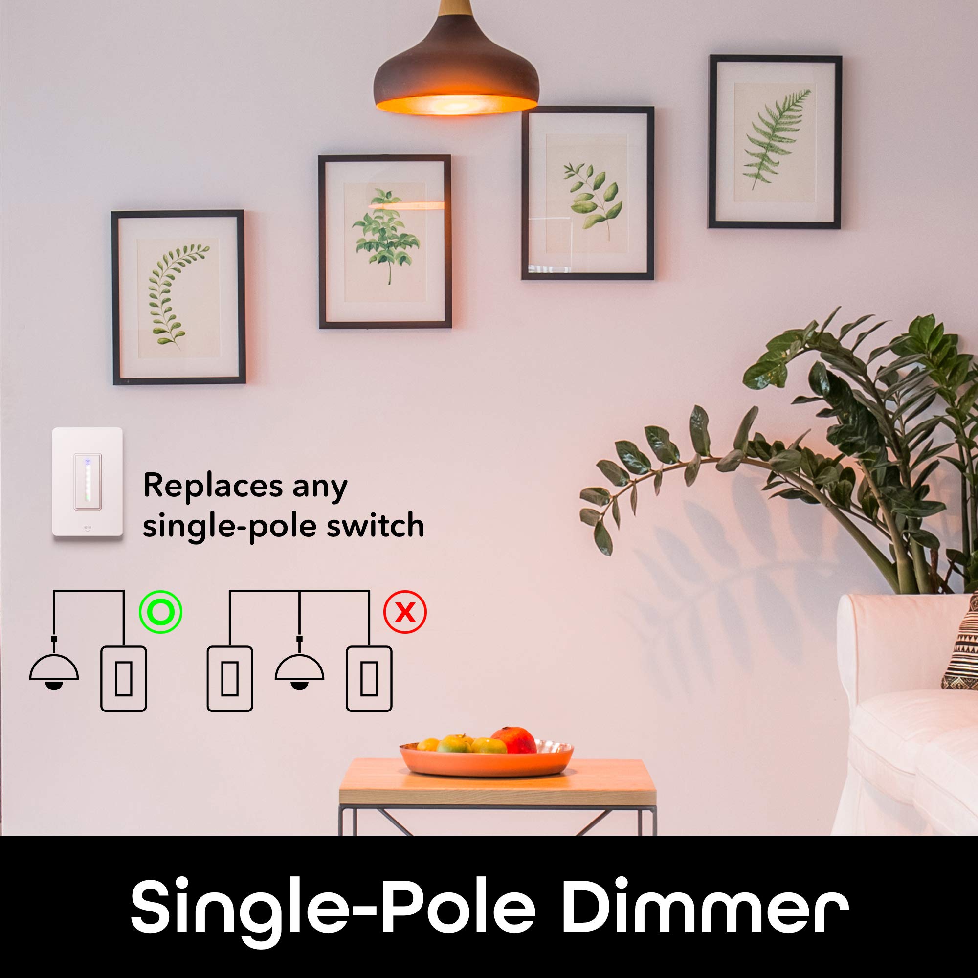 Geeni Smart Wi-Fi Light Switch: No Hub Required, Works with Alexa and Google Assistant - Image 4