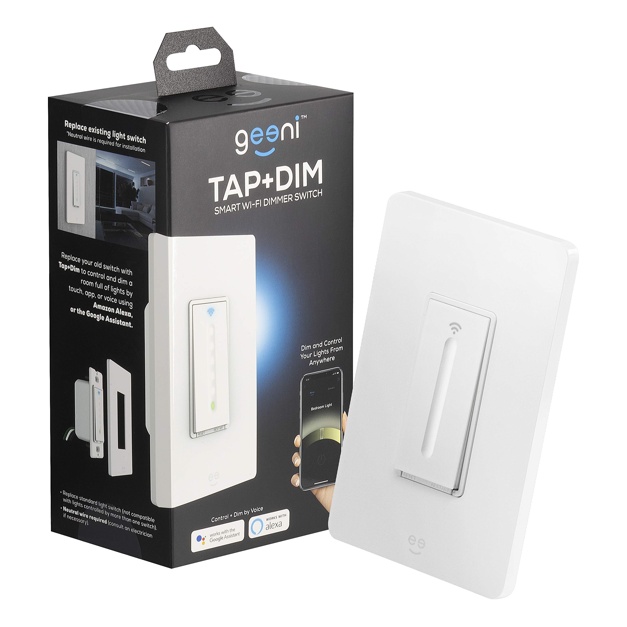 Geeni Smart Wi-Fi Light Switch: No Hub Required, Works with Alexa and Google Assistant - Image 9