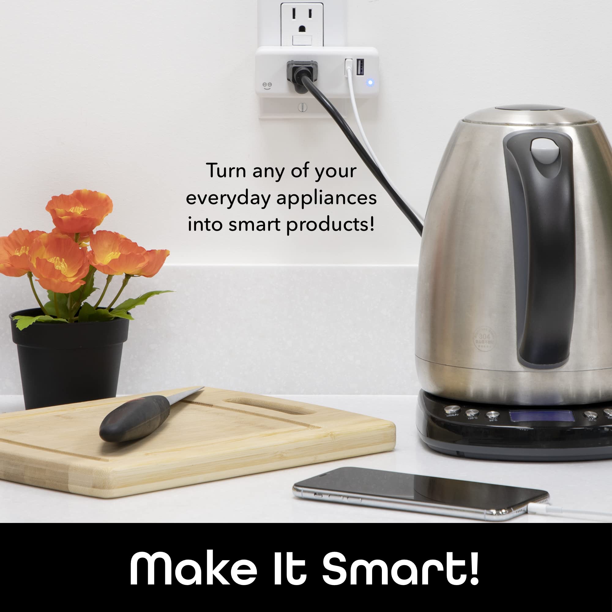 Geeni Switch + Charge Multi Port Smart Wi-Fi Plug with 2 USB Ports, Energy Saving Outlet with App Control, Compatible with Alexa and Google Home - Image 6