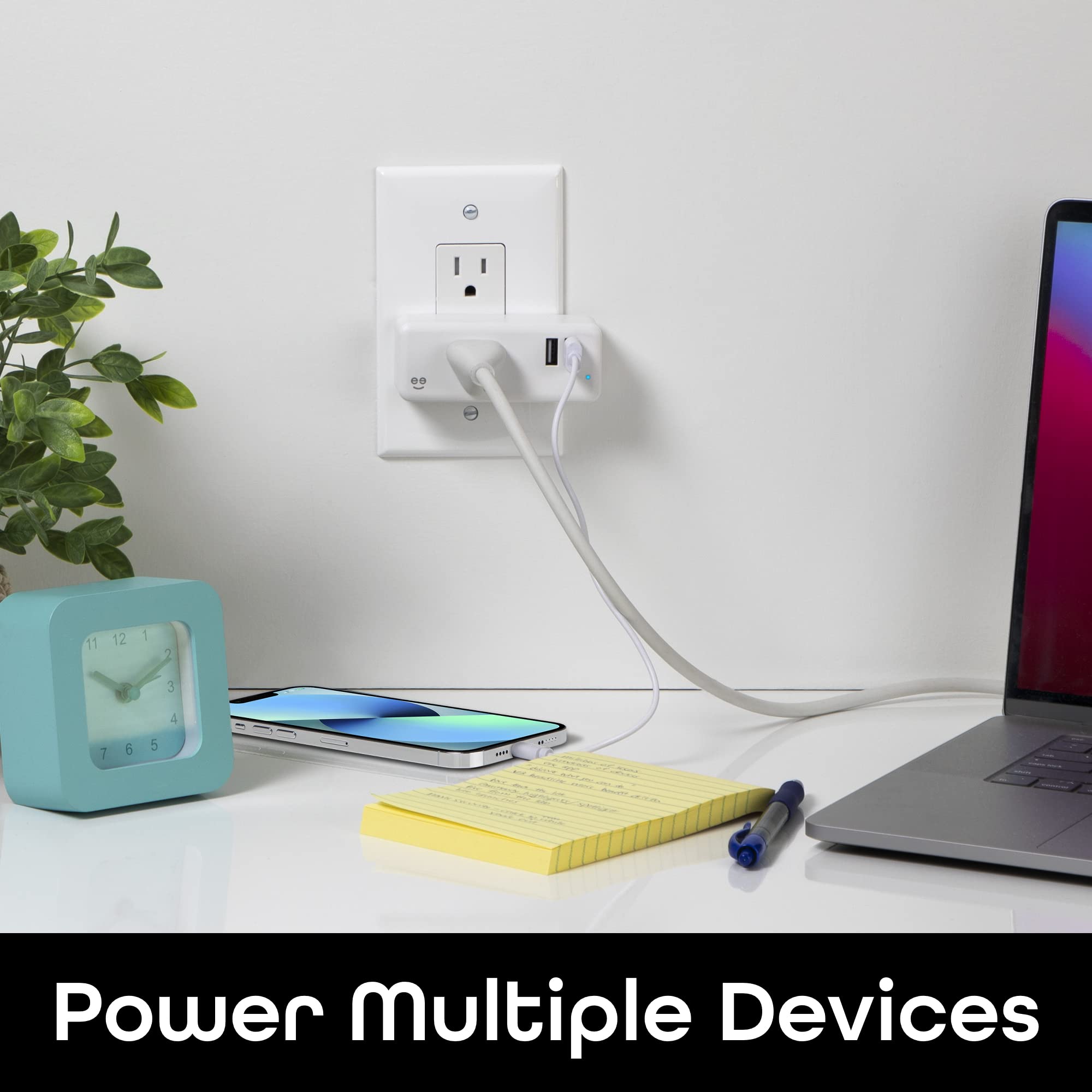 Geeni Switch + Charge Multi Port Smart Wi-Fi Plug with 2 USB Ports, Energy Saving Outlet with App Control, Compatible with Alexa and Google Home - Image 8